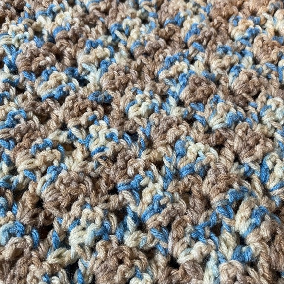 Vintage Boho Crocheted Poncho - Picture 3 of 4